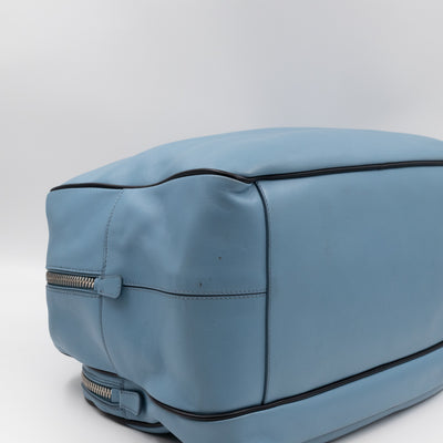 Duffle James Jean Large Blue Leather
