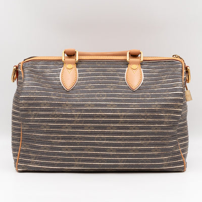 Speedy 30 Bandouliere Monogram Eden Argent