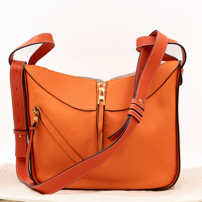 Small Hammock Bag Orange Leather