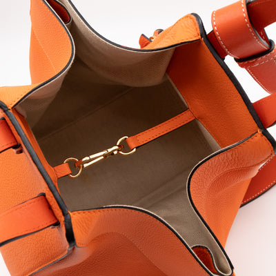 Small Hammock Bag Orange Leather