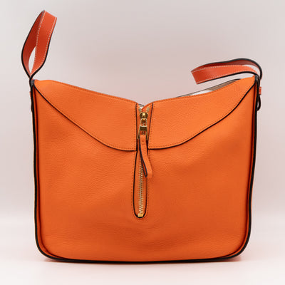 Small Hammock Bag Orange Leather