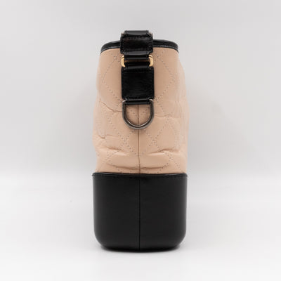 Gabrielle Hobo Large Beige Calfskin Leather