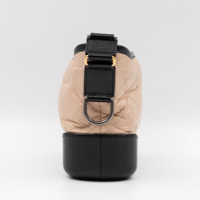 Gabrielle Hobo Small Beige Calf Leather