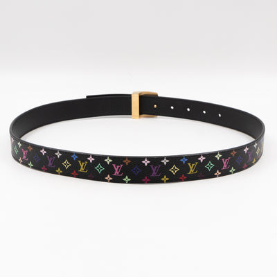 LV Cut Reversible Belt Multicolore Black Belt 85/34