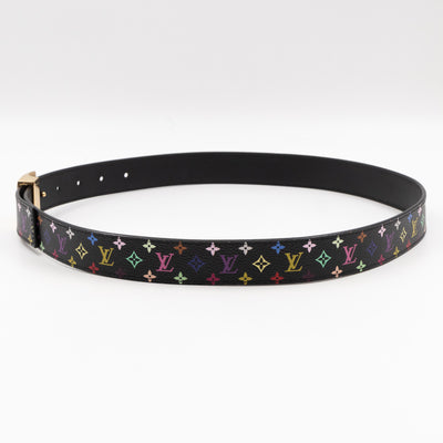 LV Cut Reversible Belt Multicolore Black Belt 85/34