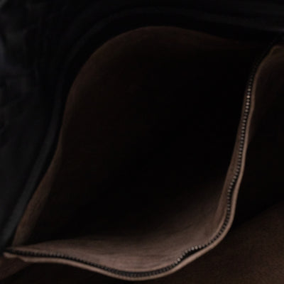 Vertical Tote Small Intrecciato Black Leather