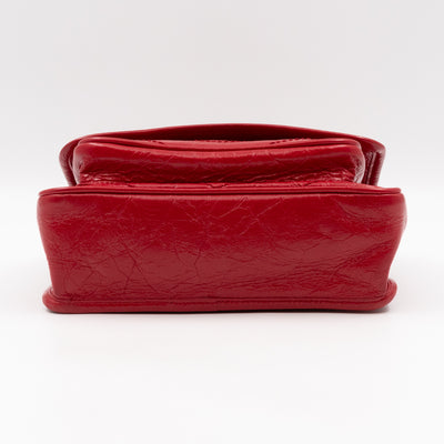 Niki Baby Red Vintage Style Leather