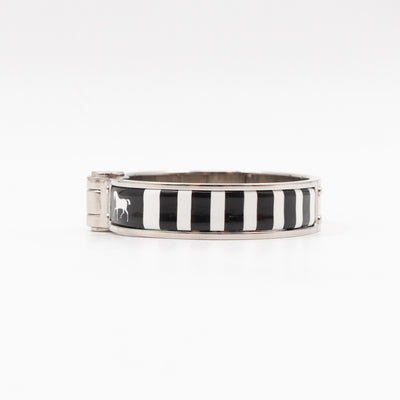 Enamel Hinged Bracelet M Positif Negatif