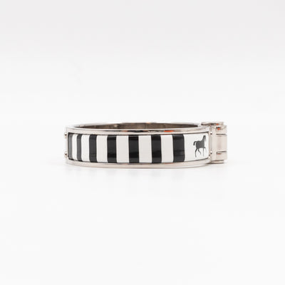 Enamel Hinged Bracelet M Positif Negatif