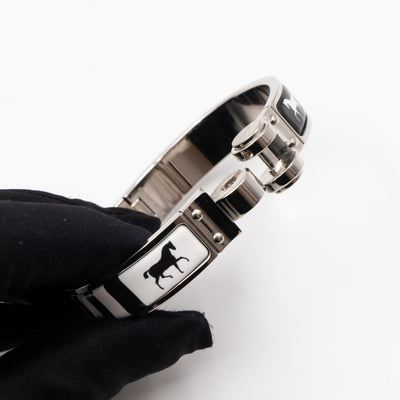 Enamel Hinged Bracelet M Positif Negatif