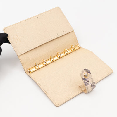 Small Ring Agenda Cover Trunks Damier Azur