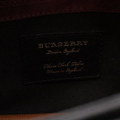 Macken Crossbody Bag House Check & Brown Leather