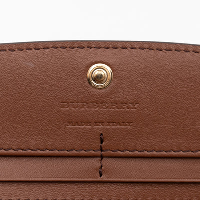 Continental Wallet House Check & Tan Leather