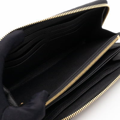 Zippy Wallet Black Monogram Empreinte Bi-color