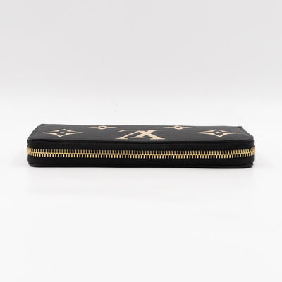Zippy Wallet Black Monogram Empreinte Bi-color