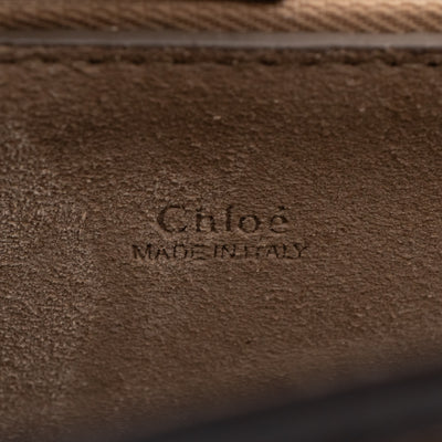 Faye Crossbody Croc Embossed Brown Leather