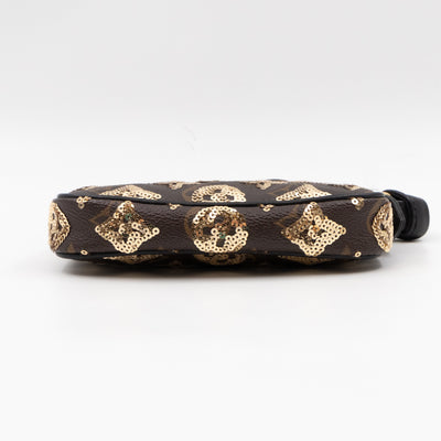 Mini Pochette Accessoires Monogram Eclipse Gold Sequins