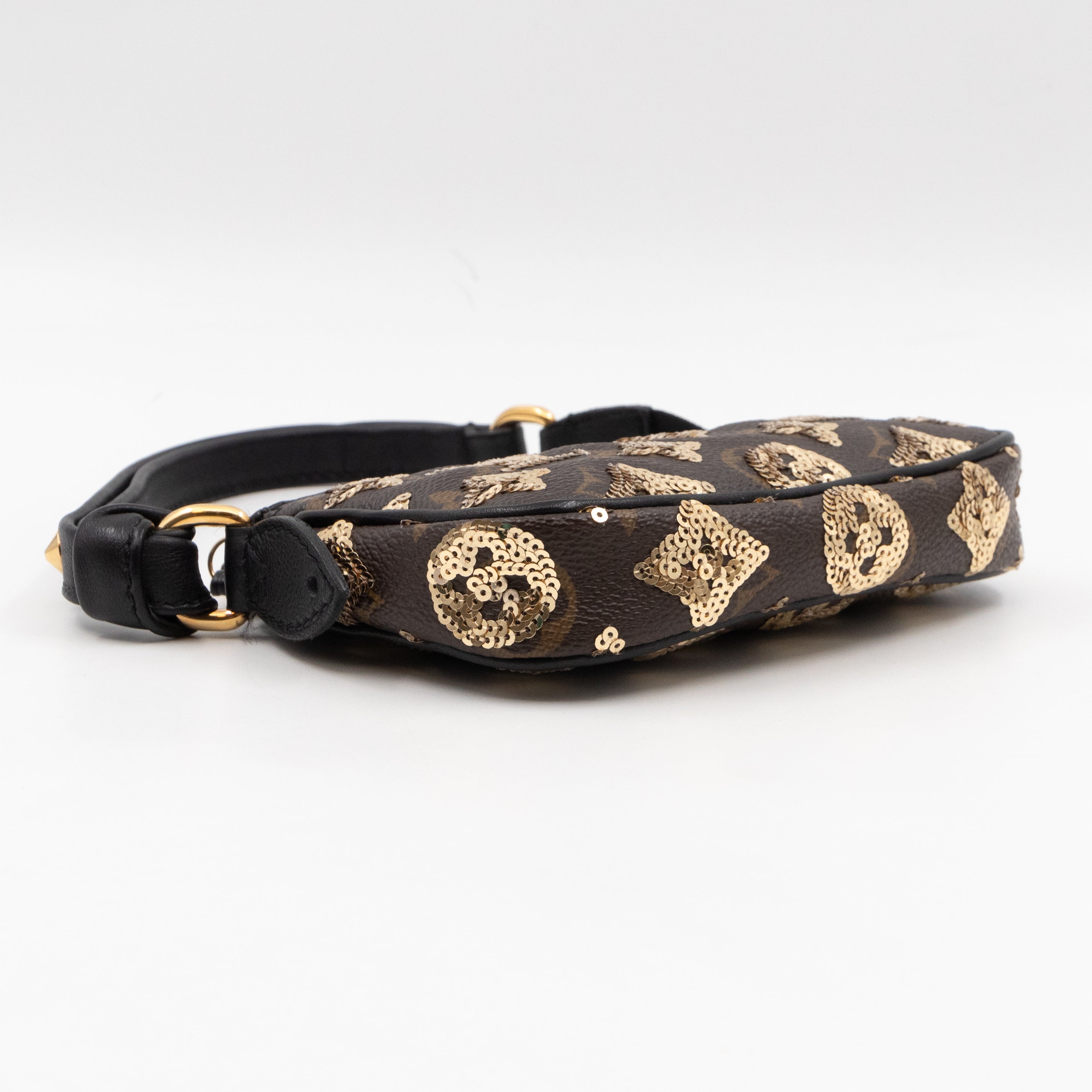 Mini Pochette Accessoires Monogram Eclipse Gold Sequins
