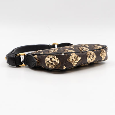 Mini Pochette Accessoires Monogram Eclipse Gold Sequins
