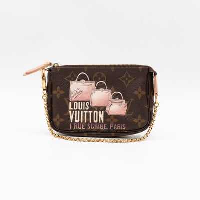 Mini Pochette Accessoires Monogram '1 Rue Scribe, Paris'