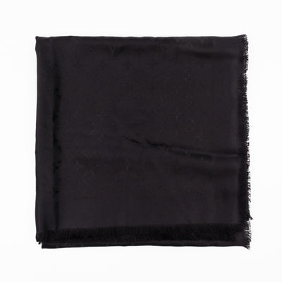 Monogram Shawl Black