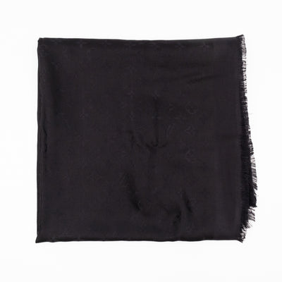 Monogram Shawl Black