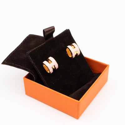 Pop H Earrings Pink  Dragee & Gold
