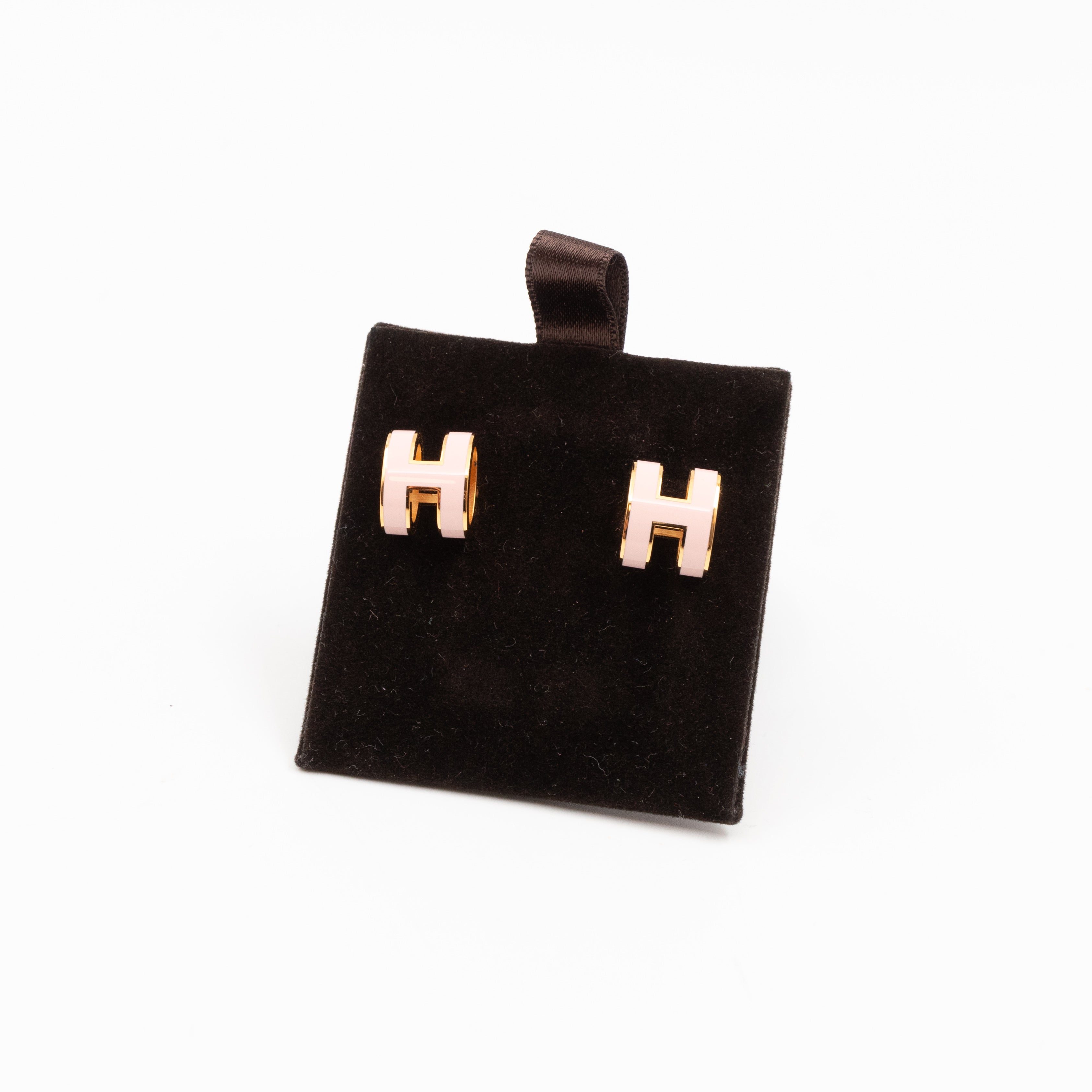 Pop H Earrings Pink  Dragee & Gold