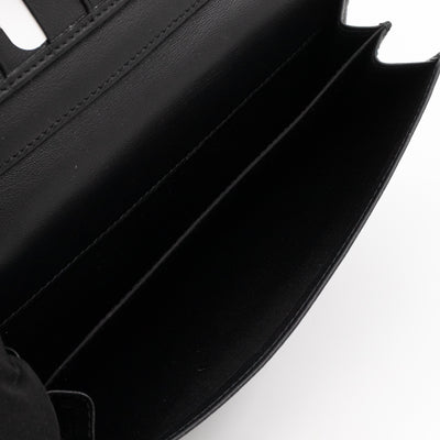 Studded Skull Continental Wallet Black Leather