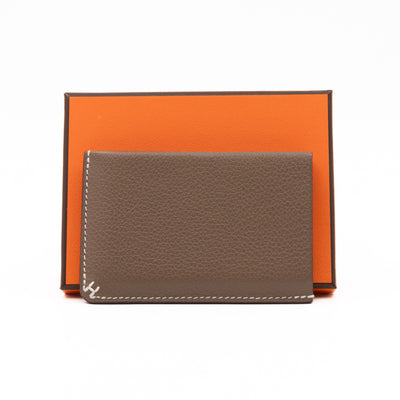 H Sellier Card Holder Etoupe