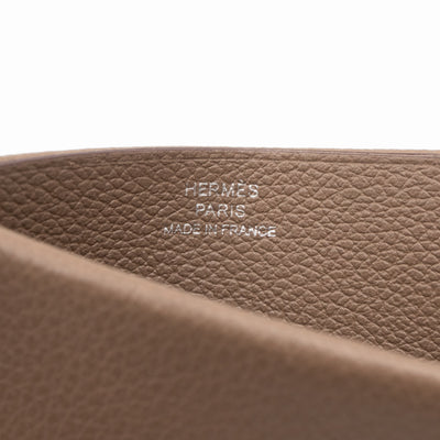 H Sellier Card Holder Etoupe