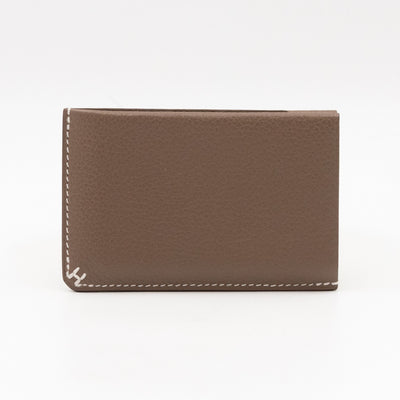 H Sellier Card Holder Etoupe