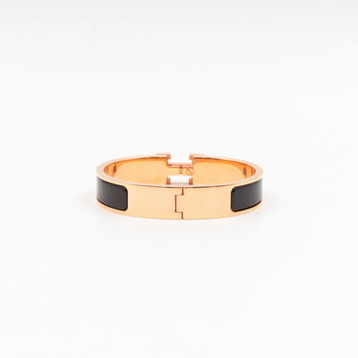 Clic H Bracelet PM Black Rose Gold