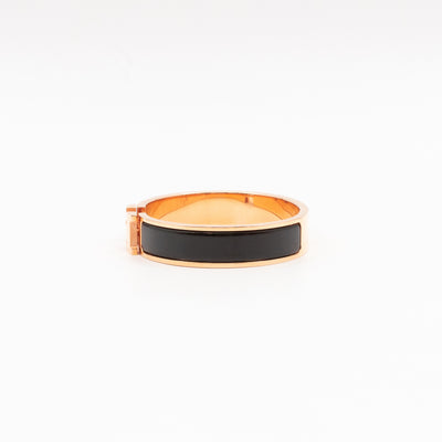 Clic H Bracelet PM Black Rose Gold