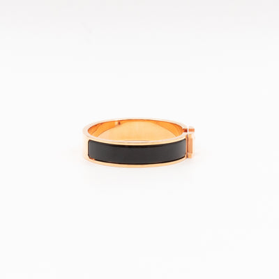 Clic H Bracelet PM Black Rose Gold