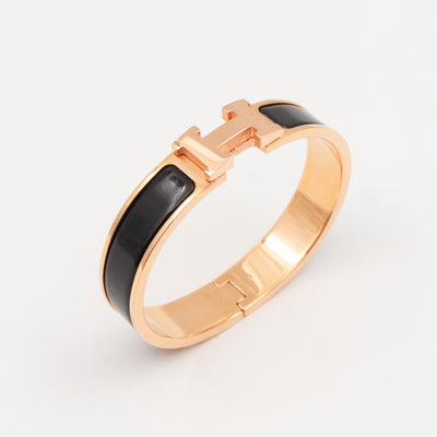 Clic H Bracelet PM Black Rose Gold