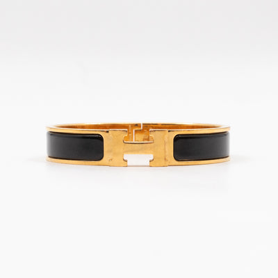 Clic H Bracelet GM Black Gold
