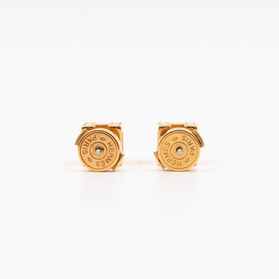 Cage d'H Earrings Orange Gold