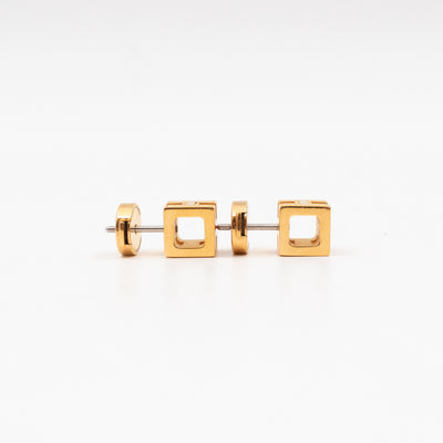 Cage d'H Earrings Orange Gold