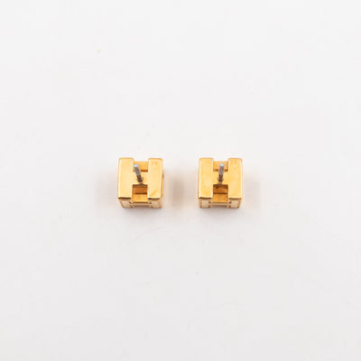 Cage d'H Earrings Orange Gold