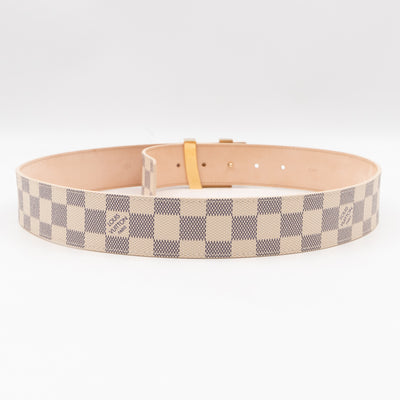 LV Initials Belt Damier Azur 85/34