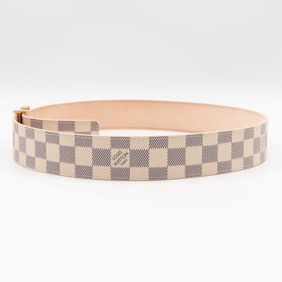 LV Initials Belt Damier Azur 85/34