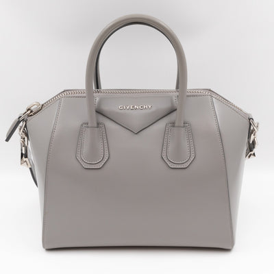 Antigona Small Smooth Grey Leather