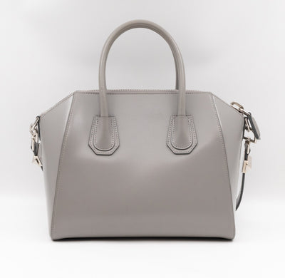 Antigona Small Smooth Grey Leather