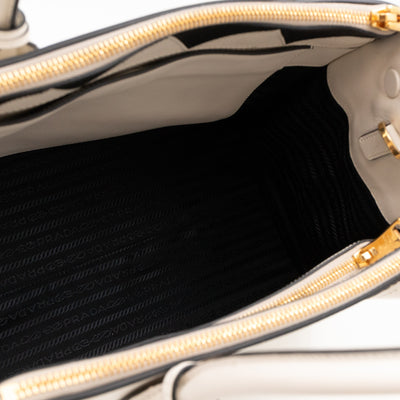 Paradigme Bag White Greche Saffiano City Calfskin