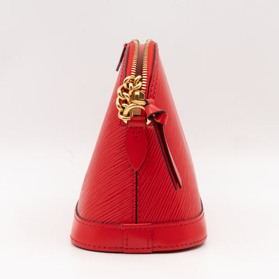 Alma Mini Chain Epi Leather Red
