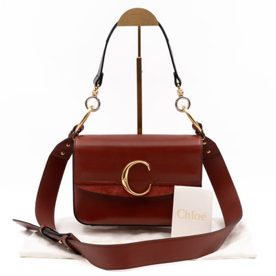 Small C Bag Brown Leather