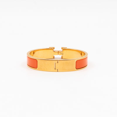 Clic H Bracelet PM  Orange Gold