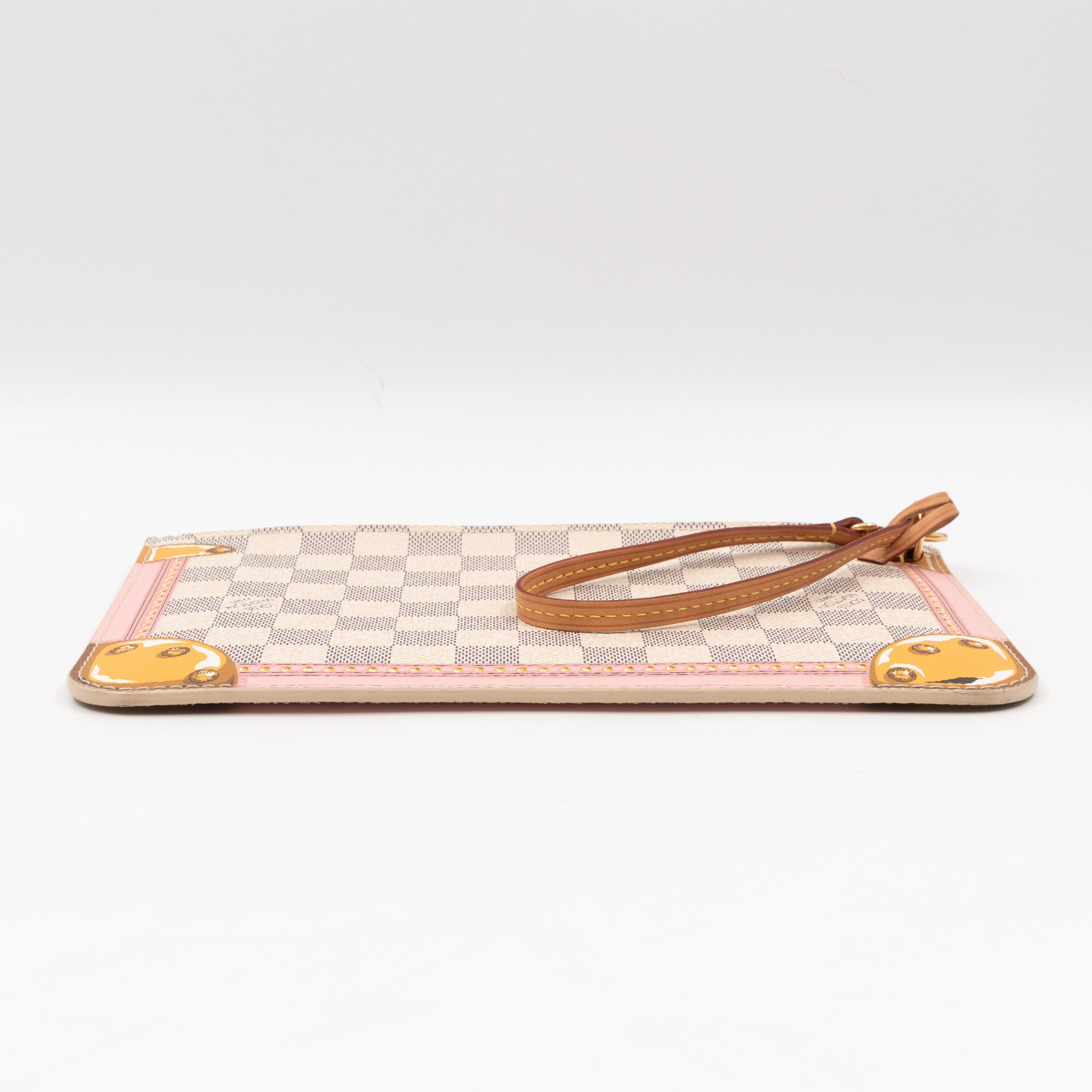 Neverfull Pochette Damier Azur Summer Trunk