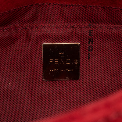 Mini Mamma Baguette Red Suede Leather